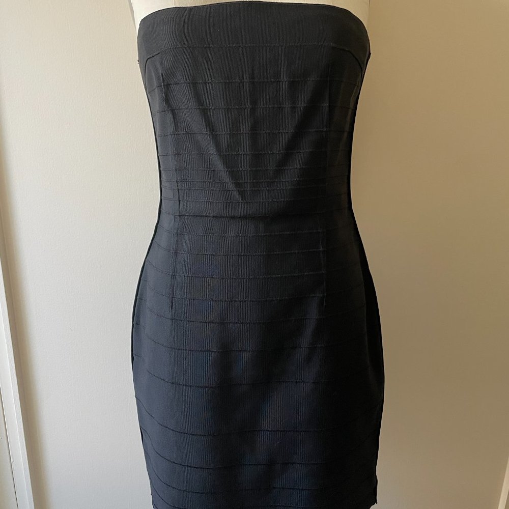 D&G Strapless Grosgrain Body Con Dress